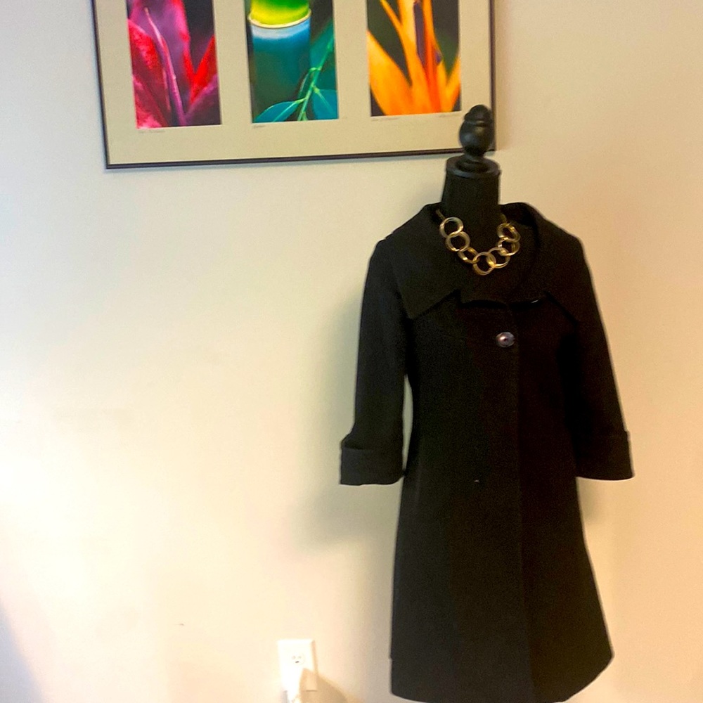 Spring jacket with 3/4 sleeves - black size M